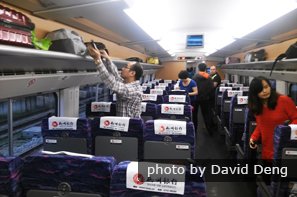 Les trains rapides chinois sont fortement recommandés.