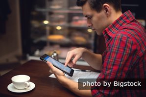 man with mobile phone