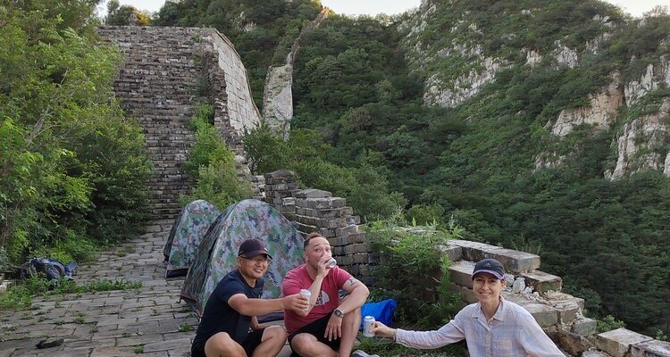 Camping sur la Grande Muraille de Jiankou