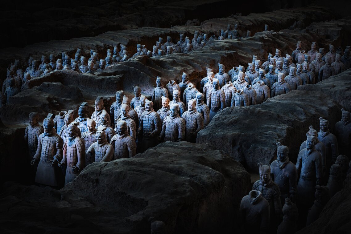 soldats en terre cuite