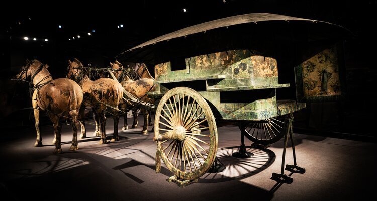 Les chars et chevaux en bronze du Musée de la tombe de l'empereur Qin