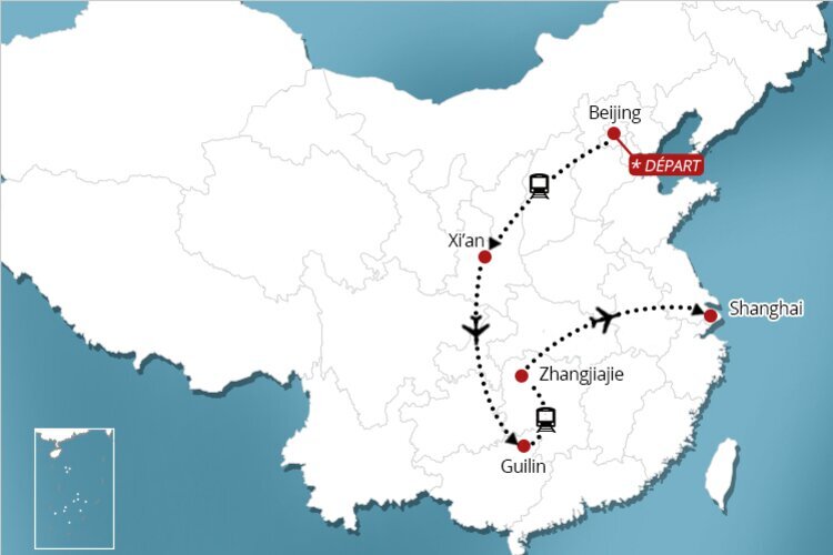 Carte du voyage